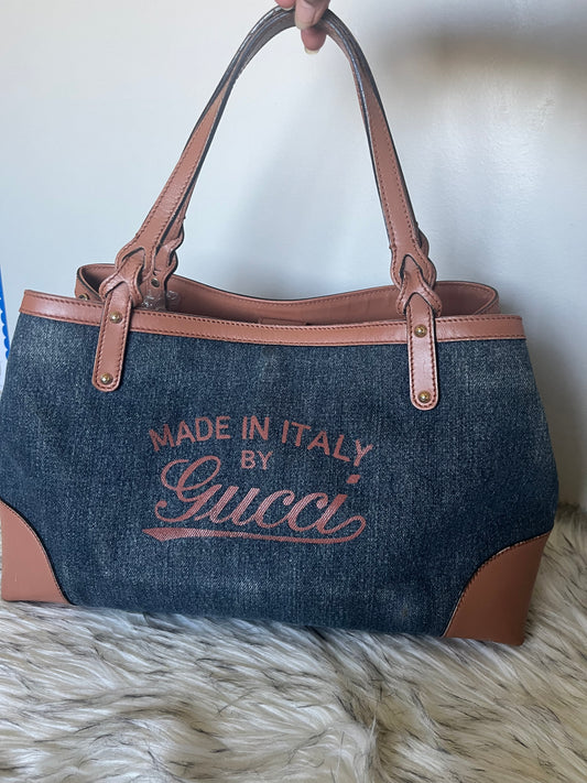 Denim tote