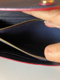 Sarah Monogram Empreinte Leather Wallet